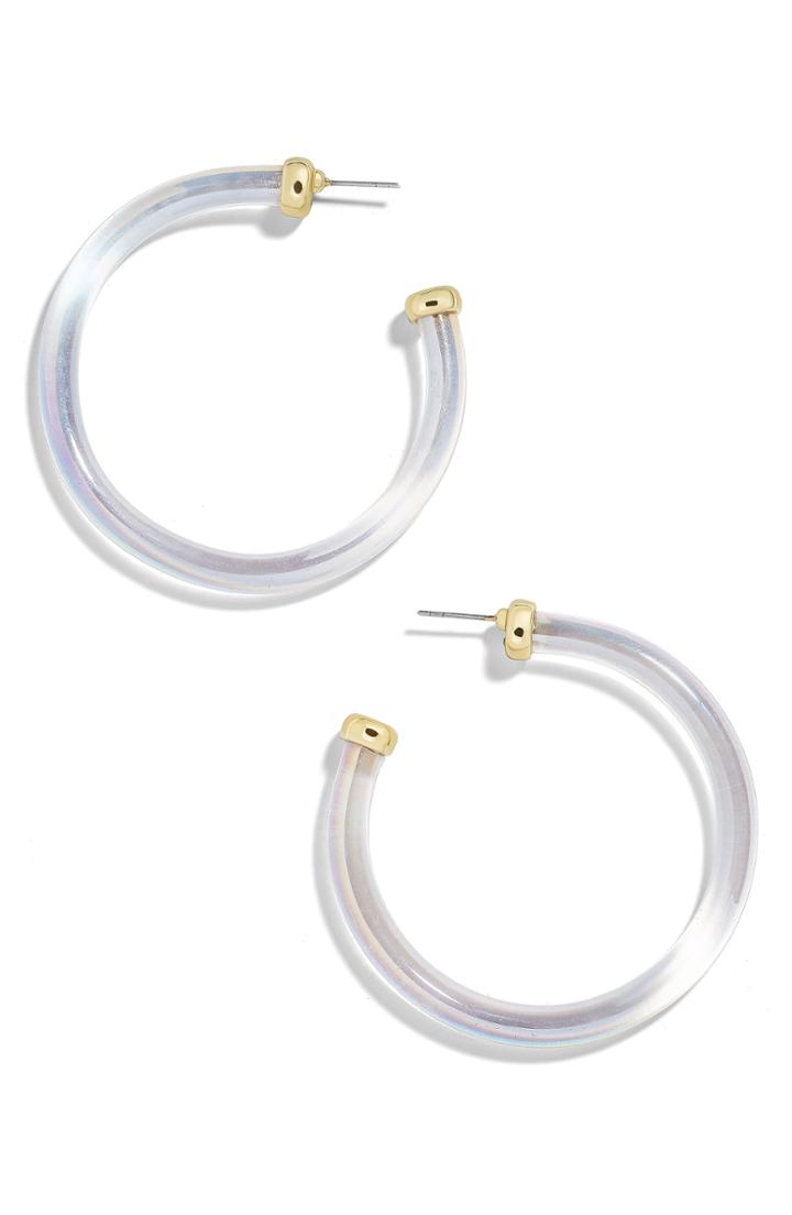 Women's Baublebar Leia Lucite Hoop Earrings