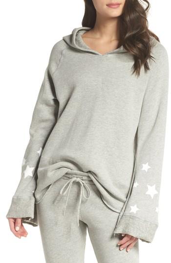 Women's Michael Lauren Edwardo Bell Sleeve Hoodie - Grey