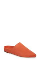 Women's Stuart Weitzman Studio Pointy Toe Flat Mule .5 M - Red