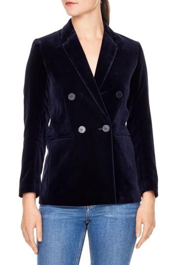 Women's Sandro Evana Velvet Blazer