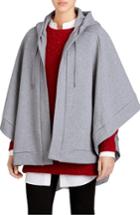 Women's Burberry Embroidered Hooded Poncho
