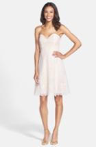 Women's Jim Hjelm Occasions Strapless Lace A-line Dress - Pink