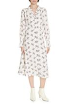 Women's Ba & Sh Floral Print Midi Shirtdress - White