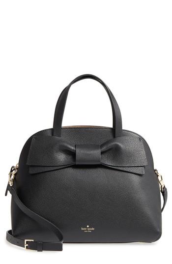 Kate Spade New York Olive Drive Lottie Leather Satchel - Black