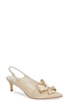 Women's Something Bleu Natalia Bow Slingback Pump M - Beige
