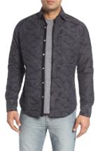 Men's Stone Rose Quilted Camo Shirt Jacket