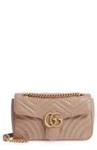 Gucci Small Gg Marmont 2.0 Matelasse Leather Shoulder Bag - Pink