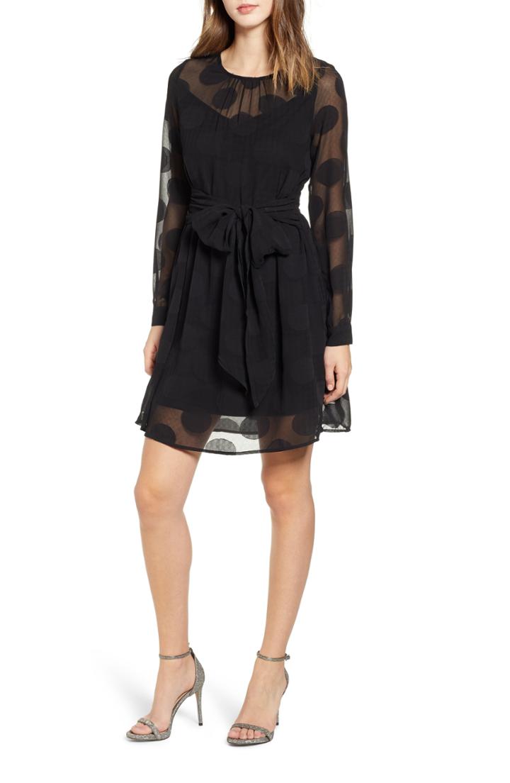 Women's Vero Moda Syra Fit & Flare Dress - Black