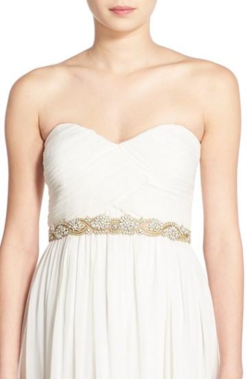 Women's Camilla Christine Medium Jeweled Belt, Size - Gold