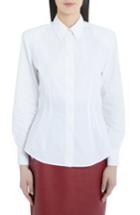 Women's Sara Battaglia Puff Sleeve Cotton Poplin Shirt Us / 44 It - White