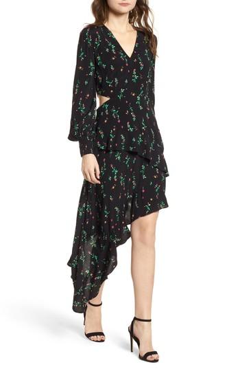 Women's Afrm Mabel Cutout Asymmetrical Dress