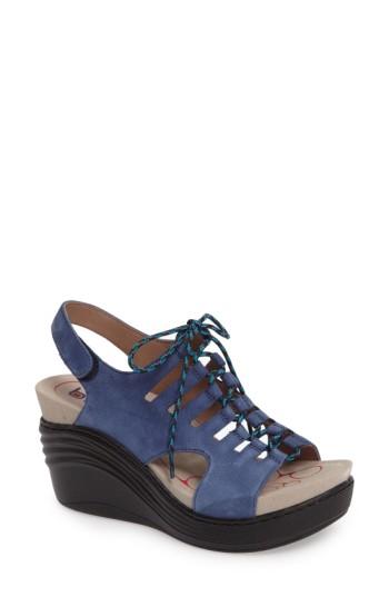 Women's Bionica Sirus Wedge Sandal .5 M - Blue