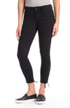 Women's Mavi Jeans Adriana Lace-up Super Skinny Jeans - Black