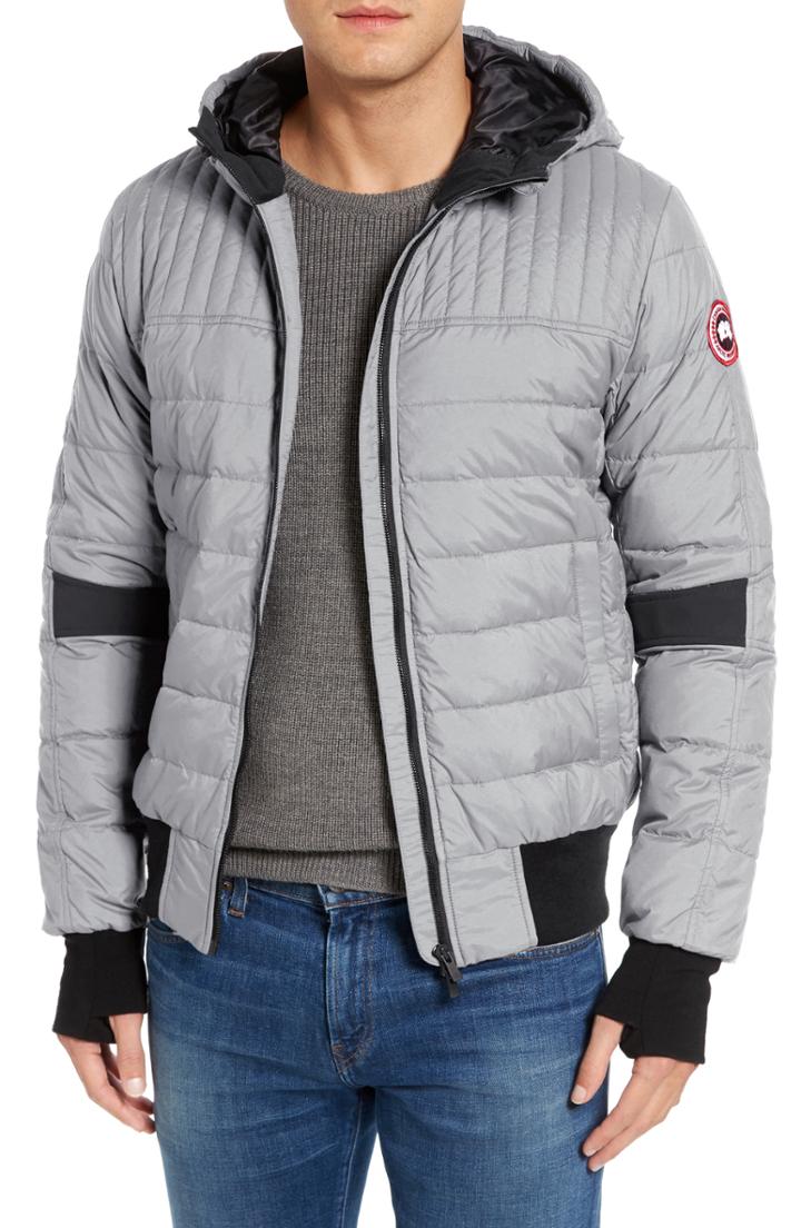 Men's Canada Goose Cabri Hooded Slim Fit Down Jacket - Grey