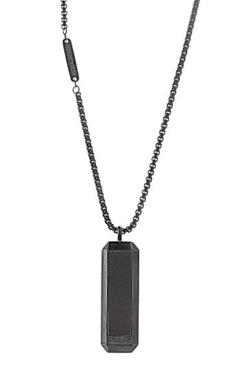 Men's Ben Sherman Leather Dog Tag Necklace