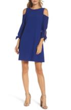 Women's Eliza J Cold Shoulder Shift Dress - Blue