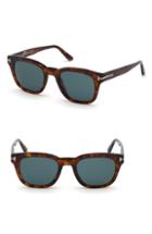 Men's Tom Ford Eugenio 52mm Sunglasses - Shiny Red Havana/ Dark Teal