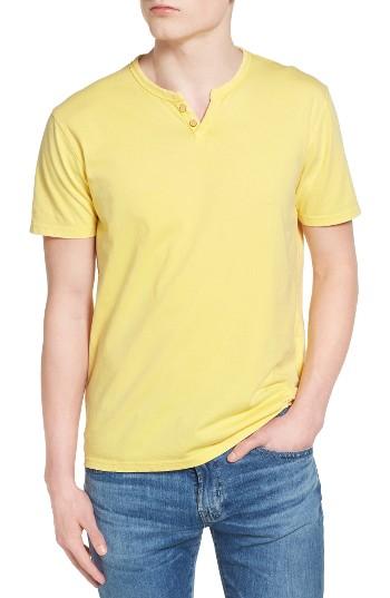 Men's Lucky Brand Notch Henley T-shirt - Yellow