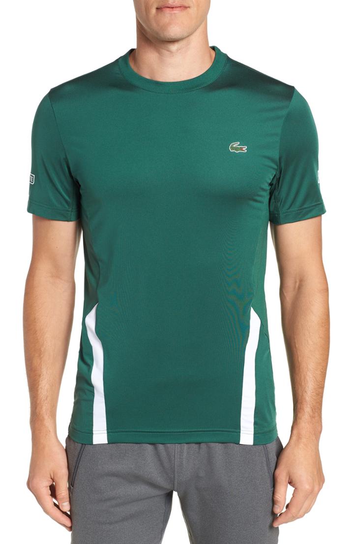 Men's Lacoste Regular Fit Novak Performance T-shirt (m) - Green