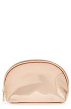 Bp. Thin Oval Cosmetics Bag, Size - Rose Gold