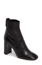 Women's Topshop Hunk Snake-textured Bootie .5us / 36eu - Black