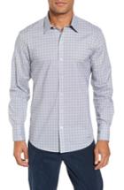 Men's Zachary Prell Macdonald Slim Fit Check Sport Shirt - Grey