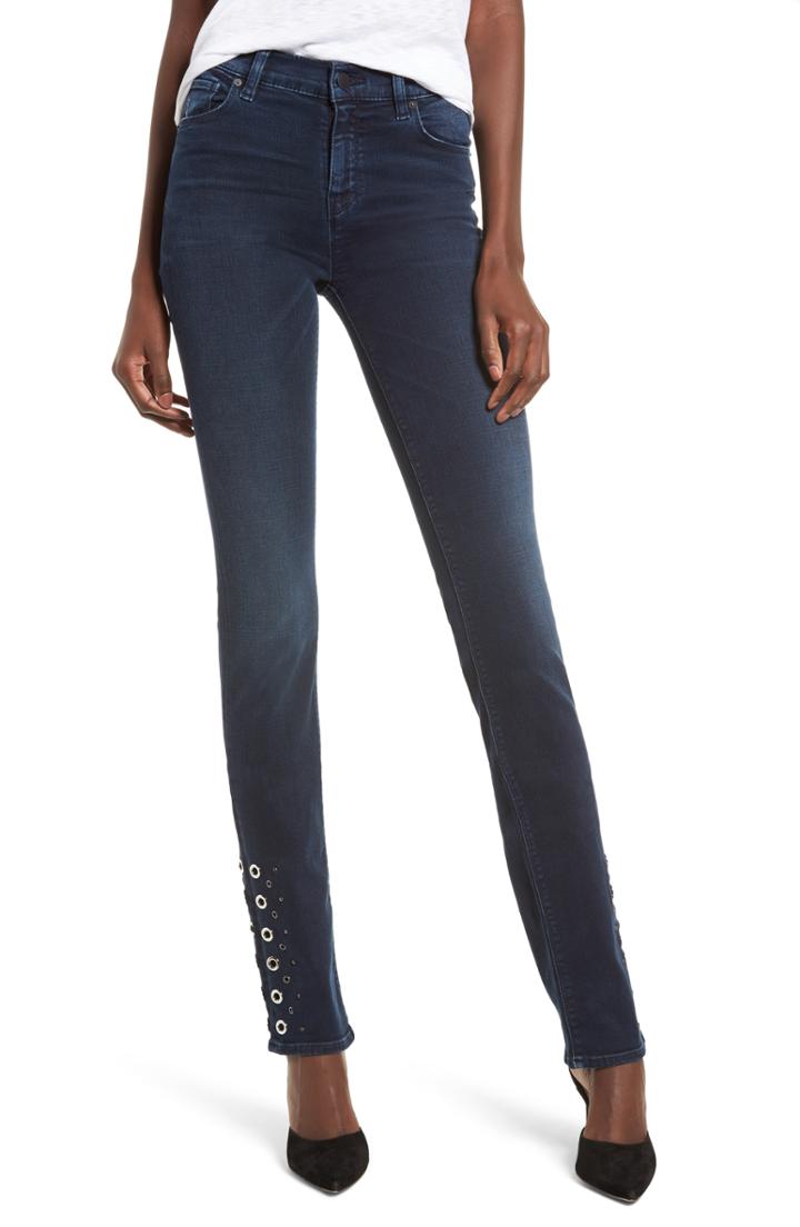 Women's Hudson Jeans Nico Grommet Cigarette Jeans - Blue