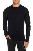 Men's Allsaints Mode Slim Fit Merino Wool Sweater, Size - Blue