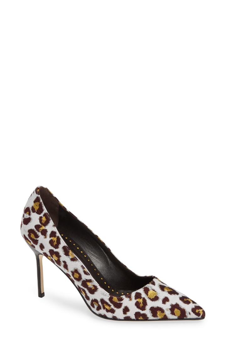 Women's Manolo Blahnik Pointy Toe Pump Us / 39eu - Red