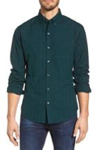 Men's Bonobos Slim Fit Washed Plaid Sport Shirt - Green