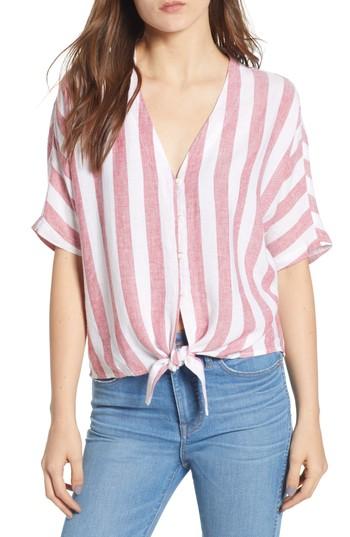 Women's Rails Thea Tie Waist Blouse - Red