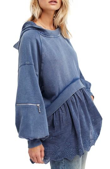 Women's Free People Sweet Streets Hoodie - Blue