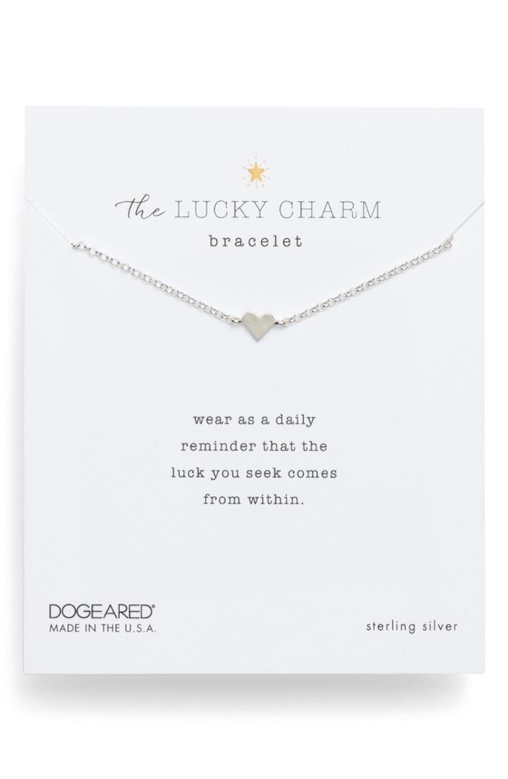 Women's Dogeared The Lucky Charm Heart Bracelet