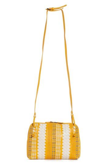 Bottega Veneta Nodini Appia Leather Crossbody Bag - Yellow