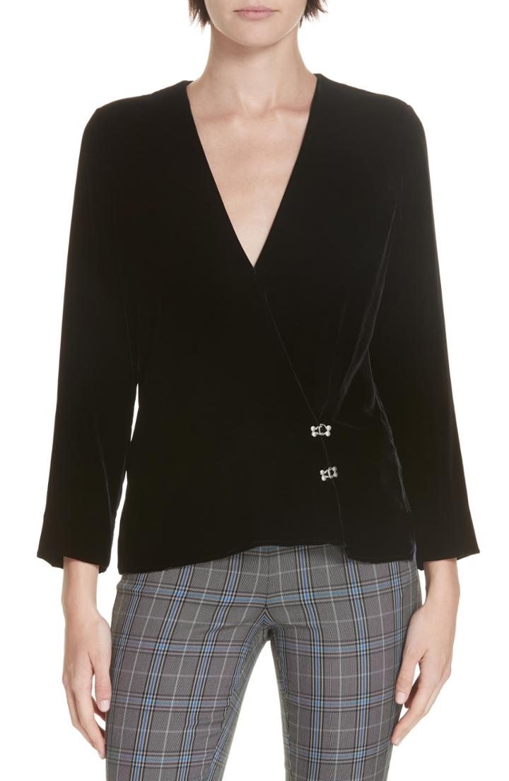 Women's Rag & Bone Velvet Wrap Top