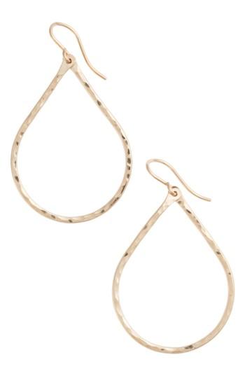 Women's Nashelle Pure Small Hammered Teardrop Earrings