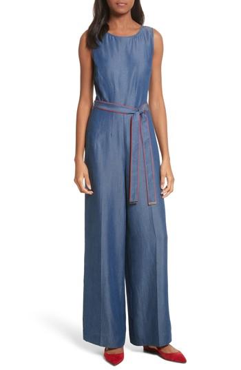 Women's Ted Baker London Ishbell Tencel Jumpsuit - Blue