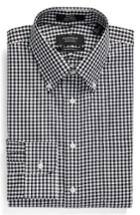 Men's Nordstrom Men's Shop Traditional Fit Non-iron Gingham Dress Shirt .5 33 - Black