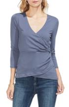 Women's Vince Camuto Faux Wrap Top - Blue