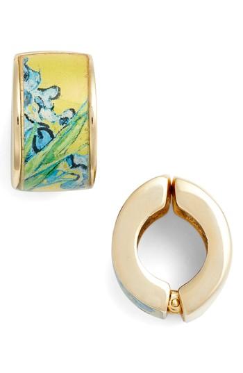Women's Erwin Pearl Goldtone Irises Clip-on Earrings