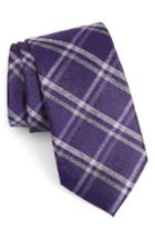 Men's Calibrate Gatrell Plaid Tie, Size - Purple