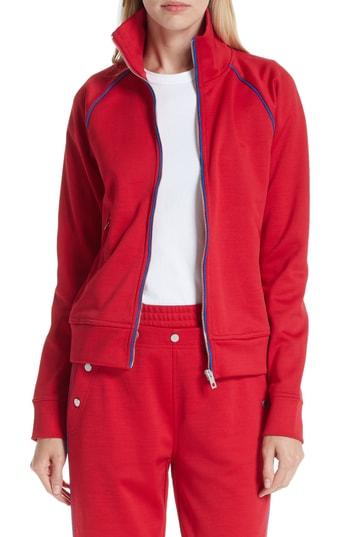 Women's Rag & Bone Naval Track Jacket, Size - Red