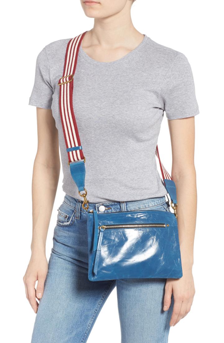 Isabel Marant Nessah Leather Crossbody Bag - Blue