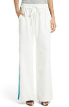 Women's Milly Italian Cady Track Pants, Size - White