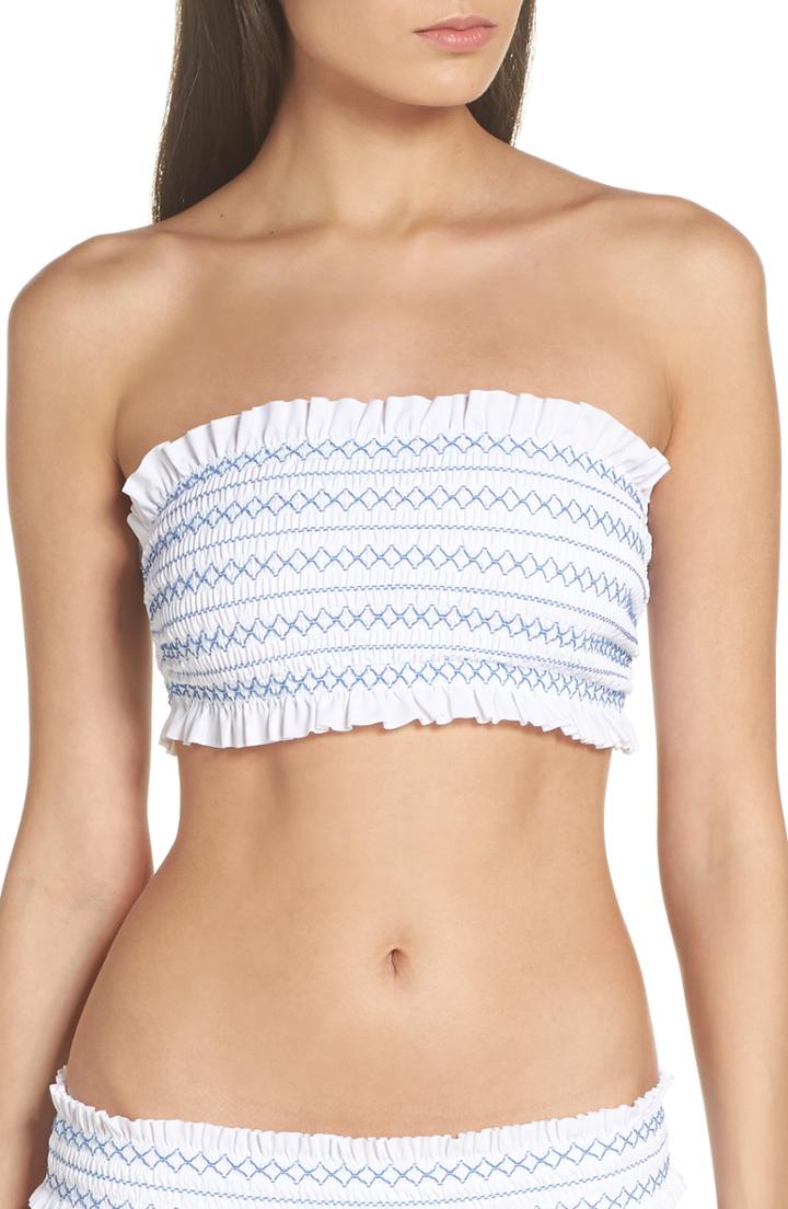 Women's Tory Burch Costa Bandeau Bikini Top