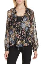 Women's Needle & Thread Painted Rose Top - Black