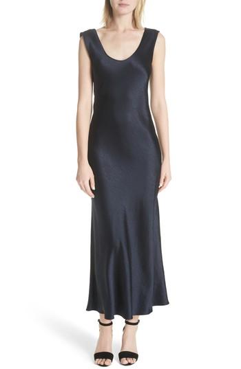 Women's Theory Cowl Back Midi Dress - Blue