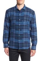 Men's Tommy Bahama Amparo Plaid Sport Shirt, Size - Blue