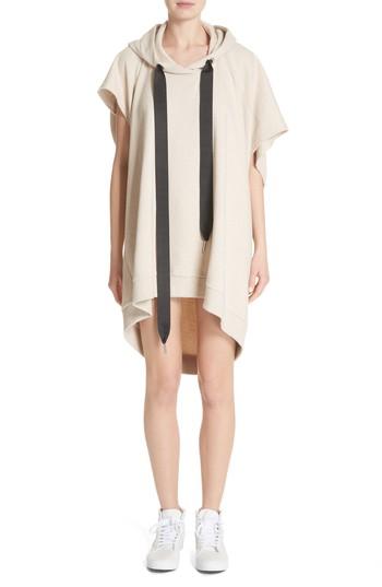 Women's Marques'almeida Asymmetrical Cap Sleeve Hoodie - Beige