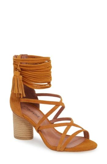 Women's Jeffrey Campbell 'despina' Strappy Sandal M - Yellow